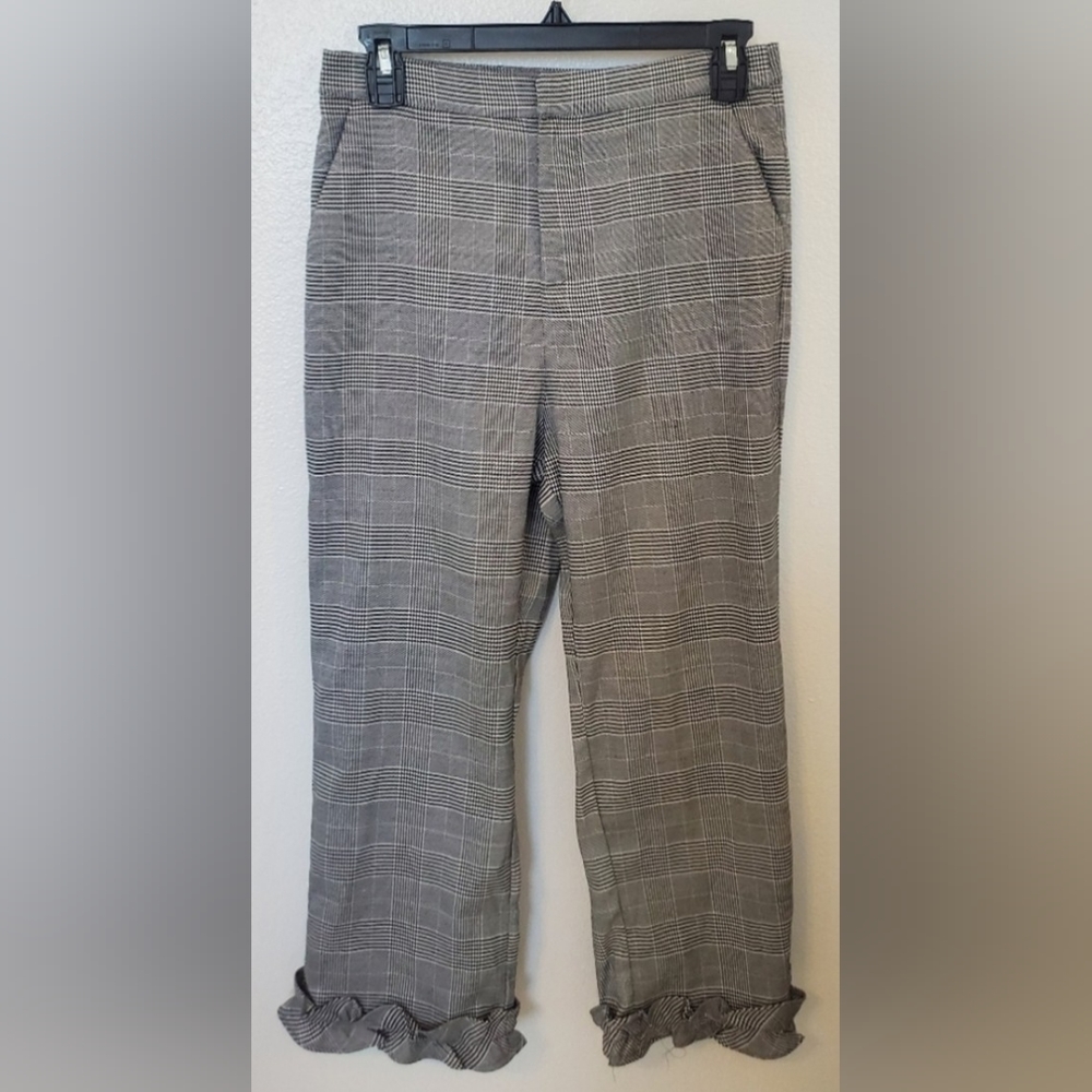 Slacks - Plad & Ruffled